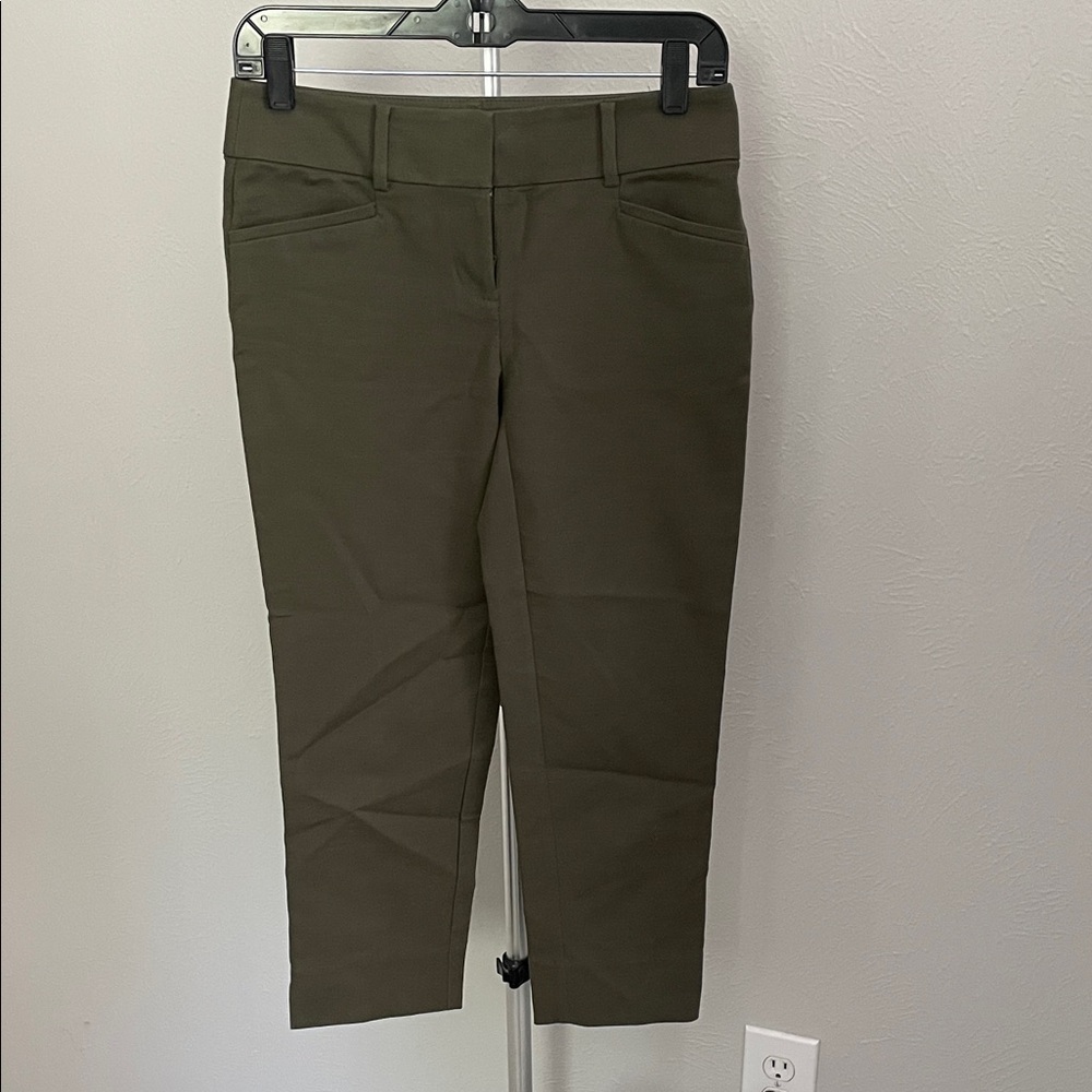 LOFT Olive Green Women's Pants with Stretch